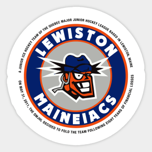 Lewiston Maineiacs In Memoriam Sticker